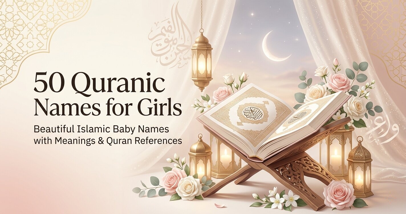 50 Quranic Names for Girls with Meaning and Reference | Beautiful Islamic Baby Girl Names