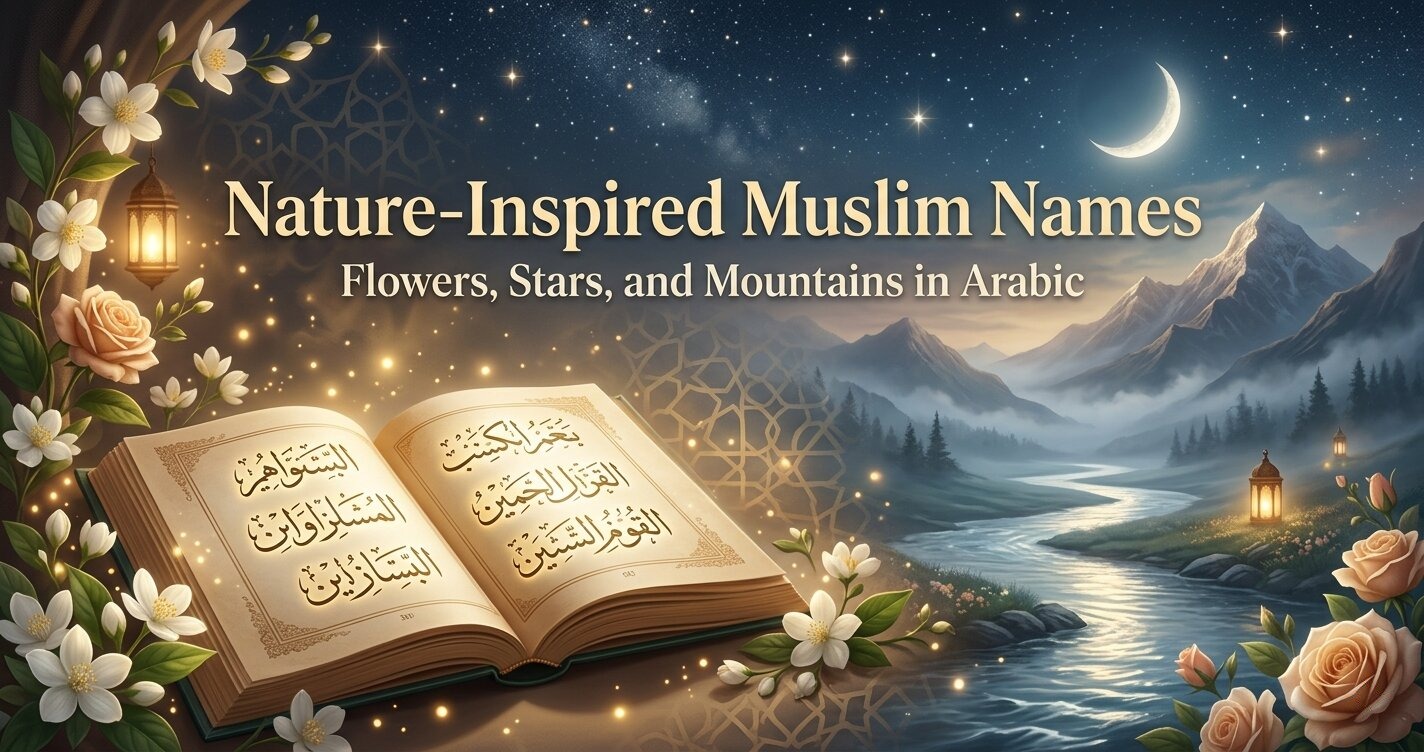 Nature-Inspired Muslim Names: Beautiful Arabic Names Inspired by Flowers, Stars & Mountains